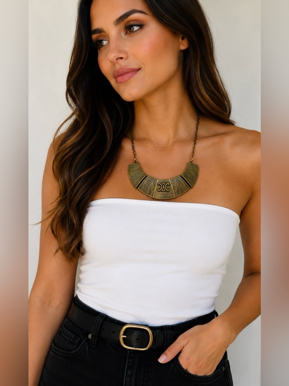 Handmade Artisan Statement Necklace – Boho Vintage Inspired Jewelry